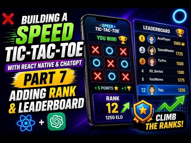 building a speed tic tac toe part 7 adding rank and leaderboard