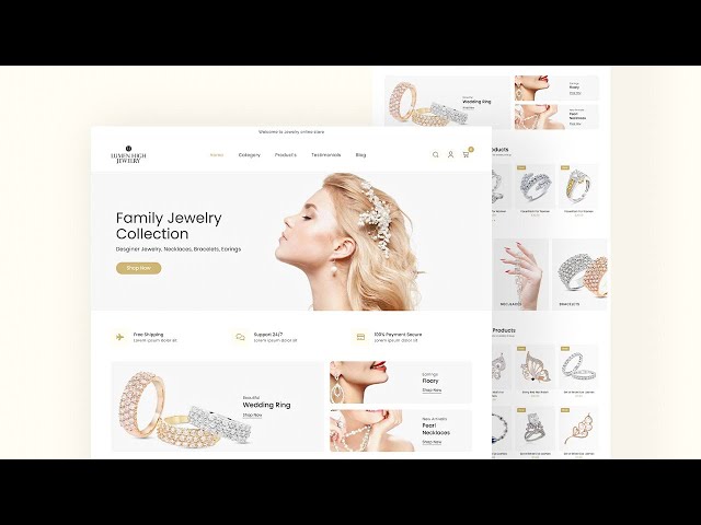 How To Create a Jewelry Website Using HTML CSS And JavaScript