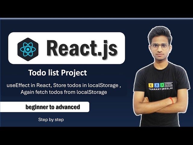 React To-Do App | Build a React To-Do List App | Todo App with CRUD | Frontend Only React Project