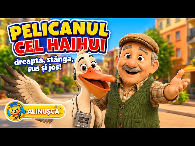 The Wandering Pelican 🦩 | Funny Dance Song for Kids | Alinușca