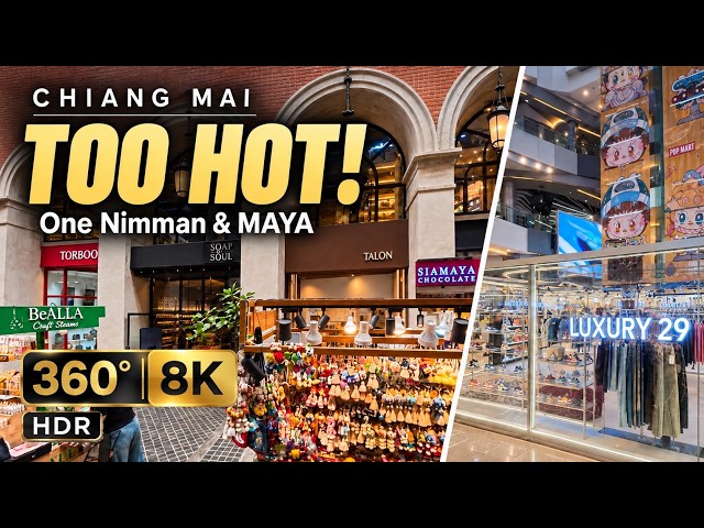 Escaping the Heat in Chiang Mai | One Nimman & MAYA | 360° 8K HDR