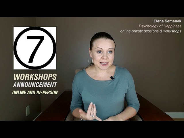 #PersonalityDevelopment Workshops: #SelfImprovement Training - Life Coaching Skills | #ElenaSemenek