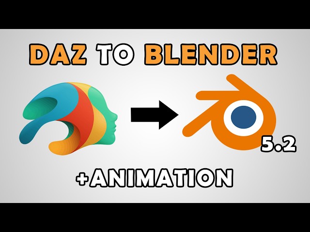 Best DAZ 3D to BLENDER 5.2 Workflow! (Diffeomorphic Tutorial)