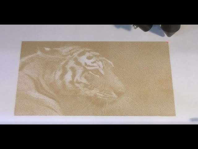 211-100w Laser, Finding the power to dither an image