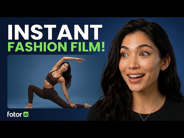 How to Make Yoga Activewear Product Ads with AI | Fotor Agent Full Tutorial