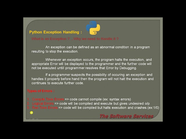17  Python Exception Handling in Telugu