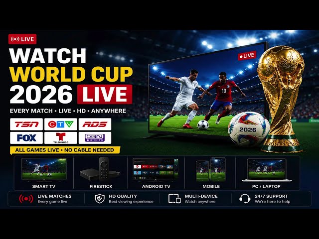 How to Watch World Cup 2026 Live ⚽ | Best FIFA Streaming Apps & IPTV Services