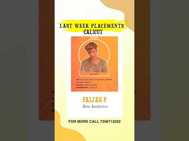 Last week's Placement | Techolas Technologies | Kerala