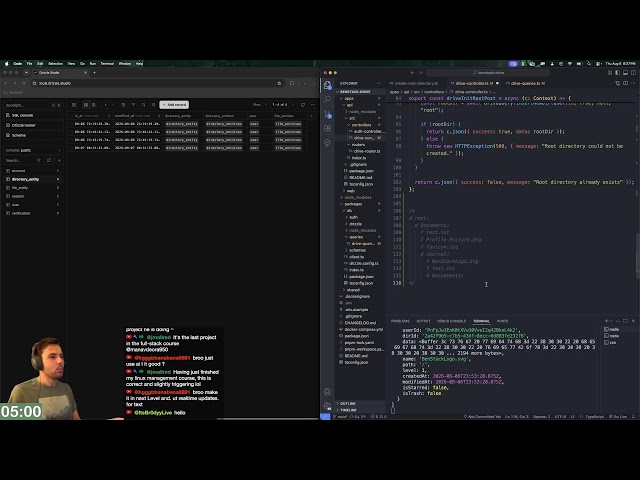 Day 132 learning web dev: Building a Google Drive clone (no AI)
