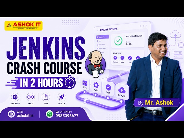 Jenkins Crash Course in 2 Hours 🚀 | Complete Jenkins Tutorial for Beginners | DevOps | Ashok IT