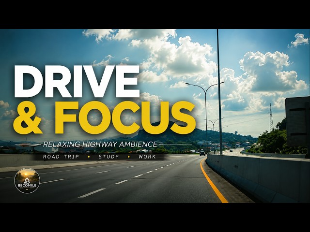 Peaceful Highway Drive in Indonesia | Cinematic Ambient Music for Focus & Relaxation