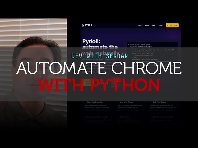 Easier Chrome browser automation with PyDoll