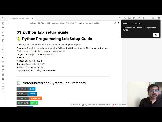 Learn Python with Kingsuk #00.01: Installing Python 3 13 on Manjaro Linux #Python #Tutorial