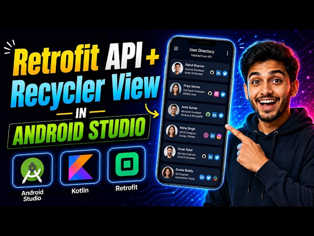 Build Android App with Retrofit API Calling & RecyclerView | Kotlin Android Tutorial