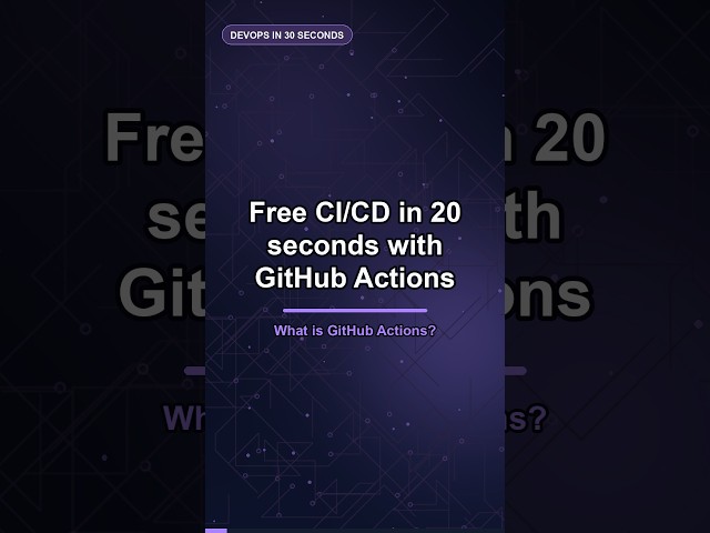 What is GitHub Actions? | GitHub Actions Tutorial #shorts  #vinzap