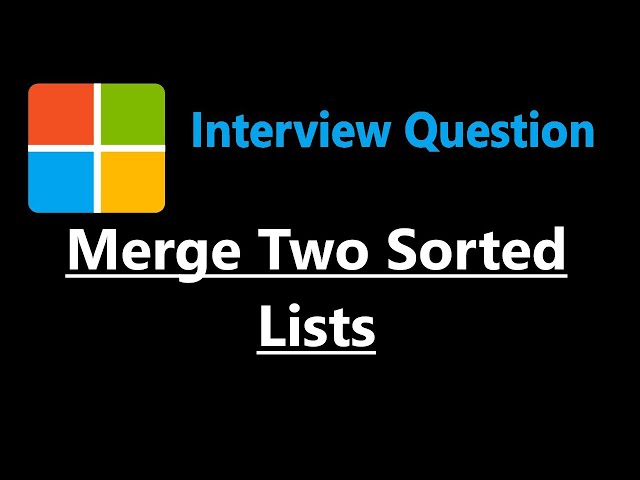 Merge Two Sorted Lists - Leetcode 21 - Java