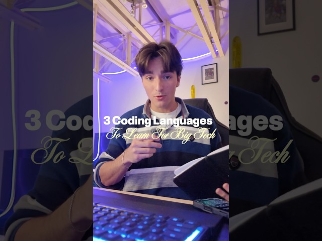 3 Coding Languages For Big Tech