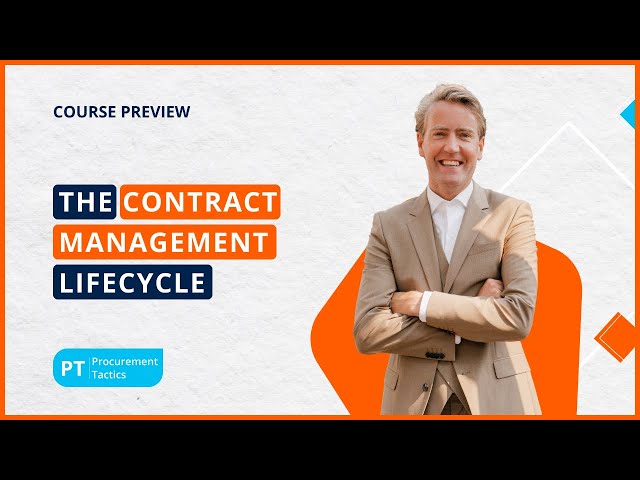 The Contract Management Lifecycle