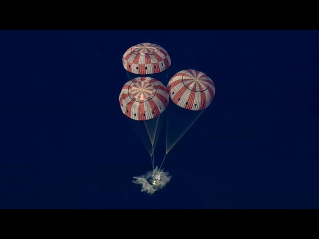 Artemis II Orion splashdown