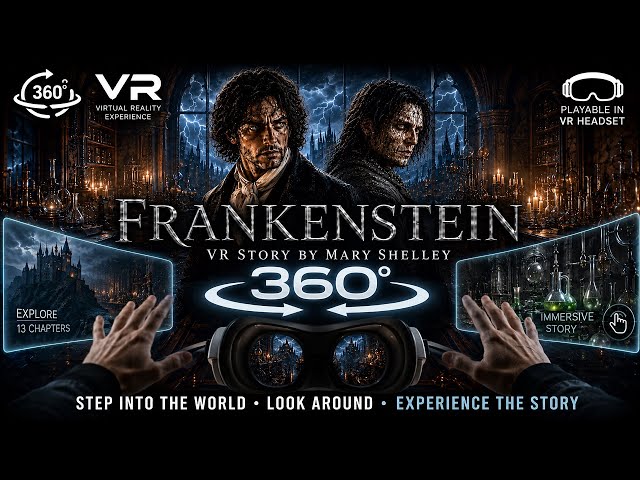 🥽 ⚡️Frankenstein VR Story by Mary Shelley | 8K Interactive 360 Experience for Touch and VR Headsets