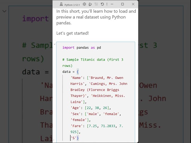 01 Intro and Loading Data: Intermediate Pandas Data Transformation Challenge