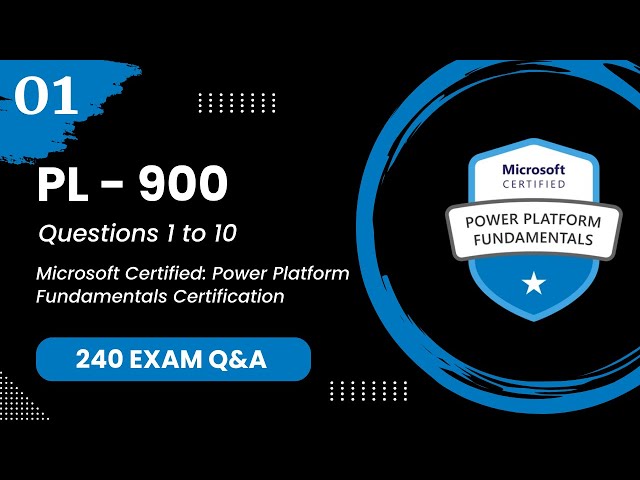 PL-900 Q&A #1 - Microsoft Power Platform Fundamentals