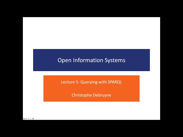 Lecture 5: Querying with SPARQL