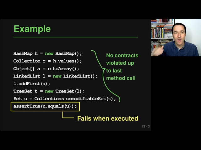 Lecture "Random Testing and Fuzzing (Part 2, Randoop)" of "Program Analysis"