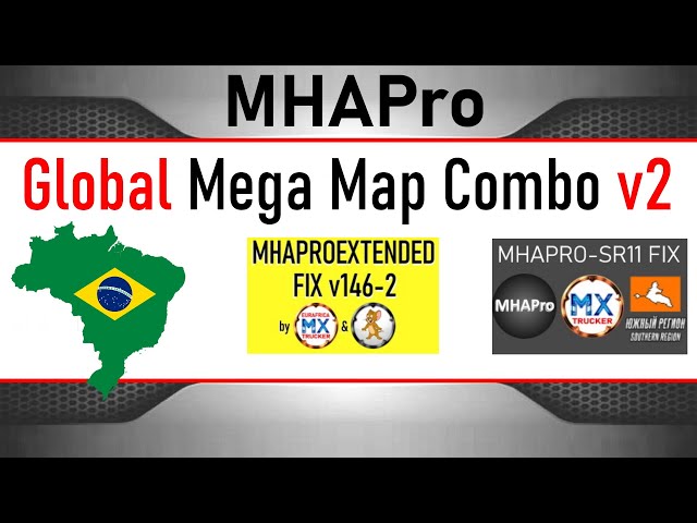 206 | ETS2 1.46 MHAPRO GLOBAL MEGA MAP COMBO V2 + New MHAPROEXTENDED Fix