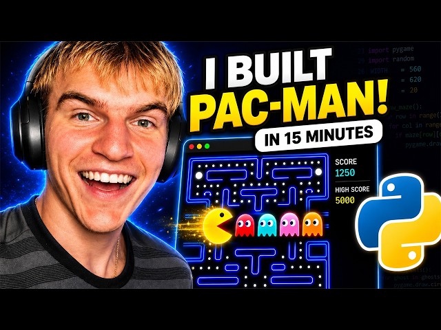 How YOU Can Program PACMAN in PYTHON In 15 Minutes