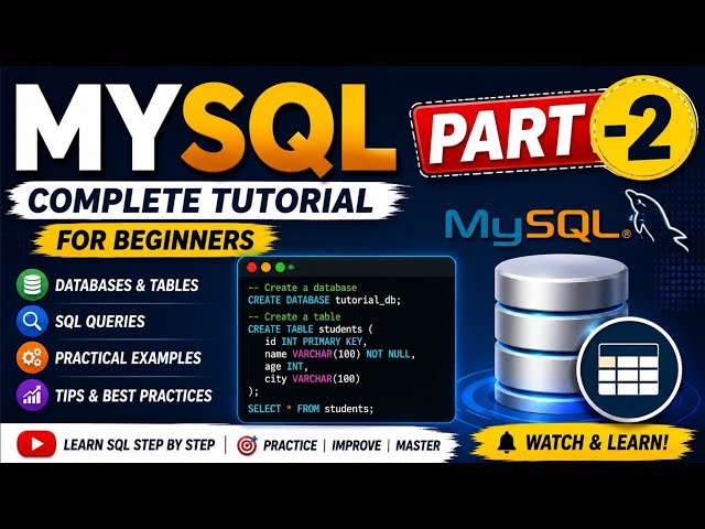 MY SQL (PART -2) #mysql#mysqltutorials#database#ai #chatgpt #datascience #rlanguage#trending#viral 