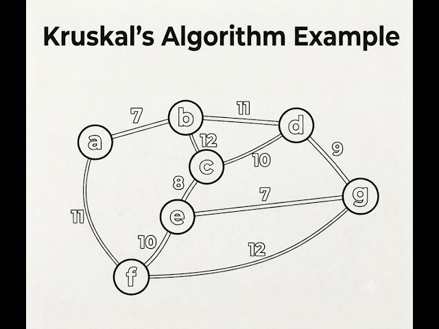 Kruskal's Algorithm Example
