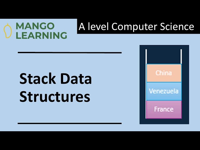 Stack data structures