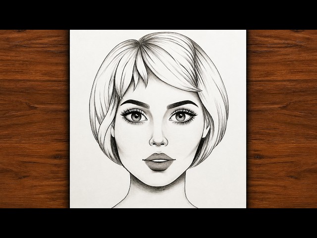Easy Girl Drawing Tutorial | Step by Step Pencil Sketch for Beginners