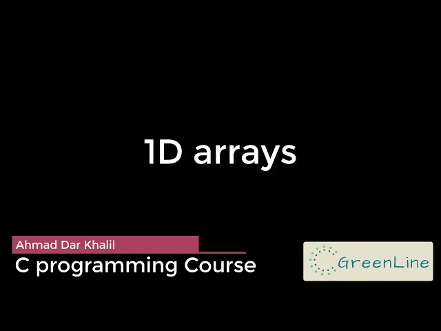 1 Dimensional  Array