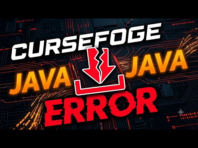 Fix Curseforge Java Download Failed And Cant Install Error 2026