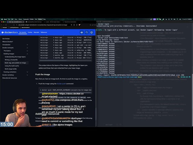 Day 123 learning web dev: Docker basics (no AI)