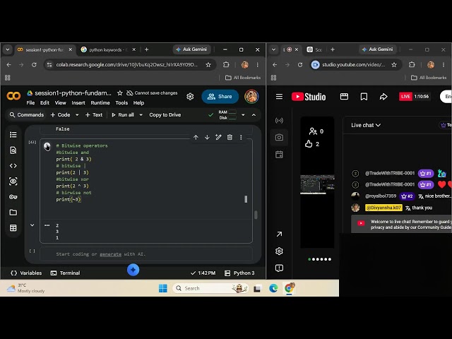 2nd class of python tutorials.