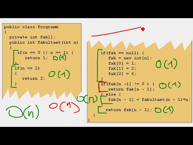Determine the runtime complexity of programs