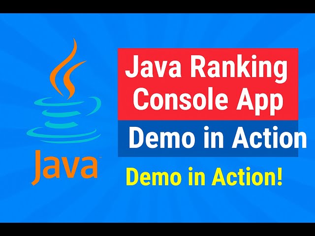 Java Console Project: Student Ranking System with Average Calculation