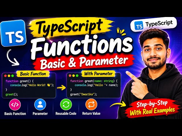 TypeScript Functions Explained 🔥 Part 1 for Beginners