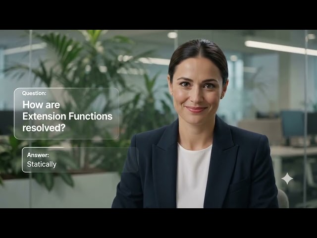 Interview Questions for Extension Function 
