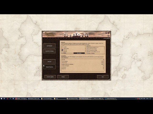 Fantasy Grounds - How to import your character from PCGen