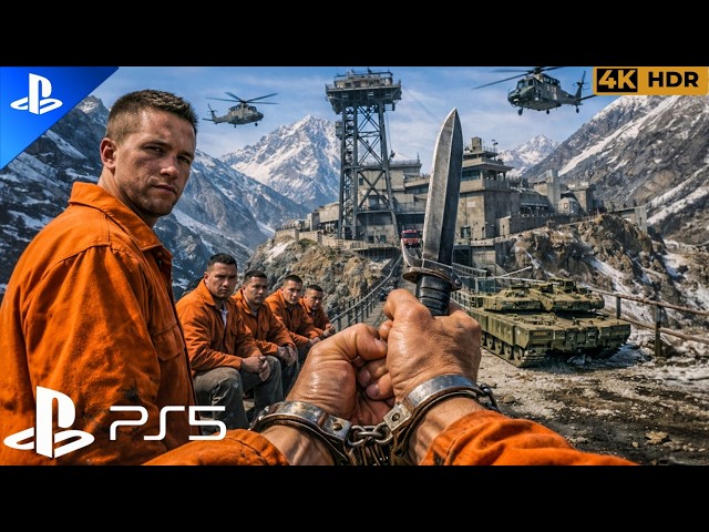 (PS5) ESCAPE HIGH SECURITY PRISON | REALISTIC ULTRA GRAPHIC GAMEPLAY [4K60FPS HDR] Battlefield 4
