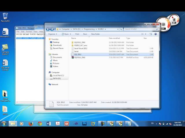How to install SQL Server 2012 on windows 7|8|8.1
