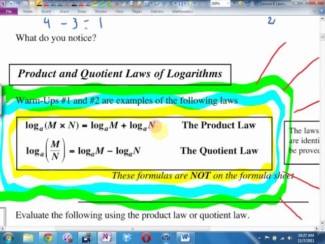 Math 12 U2L7 Solving Exponential Equations