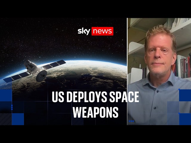 US confirms weapons in space