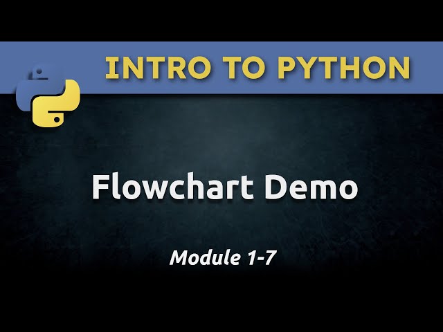 1.7 - A Flowchart Demonstration