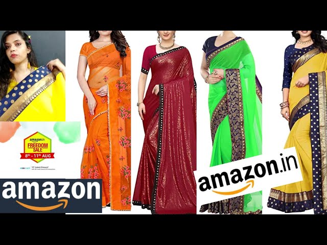 Amazon Best सबसे सस्ती Saree Haul / Online Lycra saree Review / Amazon Saree Haul / Amazon.in