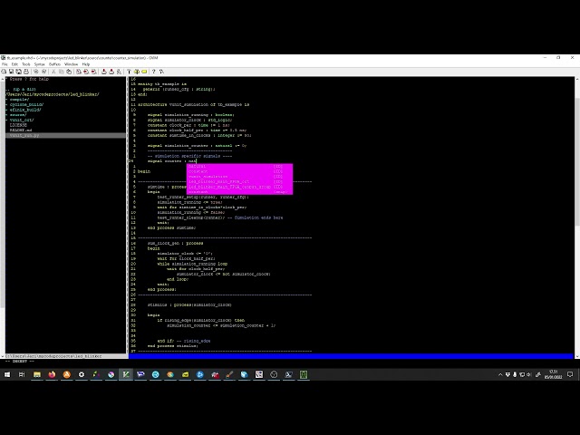 Designing counter in vhdl using vunit, ghdl and gtkwave